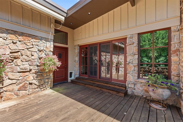 4225 Red Bud Pl, Edmond, OK 73013 - view of wooden deck