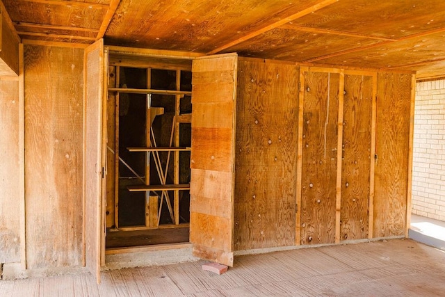 503 N Sheb Wooley Ave, Erick, OK 73645 - misc room with wooden ceiling