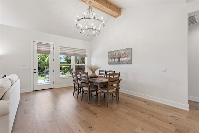 200 Pont Neuf Ct, Edmond, OK 73034 - dining space featuring light wood-type flooring and a chandelier