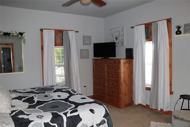11800 Bryant Rd, Lexington, OK 73051 - carpeted bedroom featuring a ceiling fan