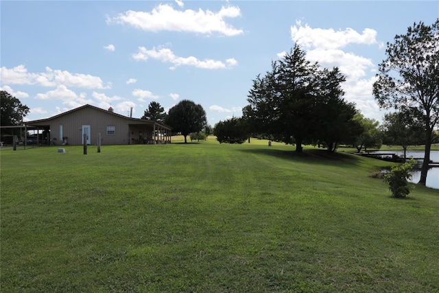 11800 Bryant Rd, Lexington, OK 73051 - view of grassy yard with a water view