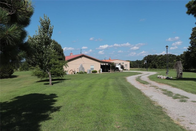 11800 Bryant Rd, Lexington, OK 73051 - view of grassy yard featuring driveway