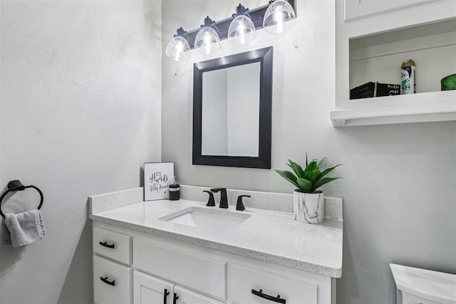 9228 E Cardinal Pl, Midwest City, OK 73130 - bathroom with vanity and toilet