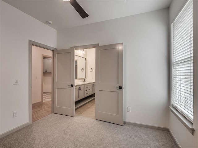 6609 NW 147th St, Oklahoma City, OK 73142 - unfurnished bedroom with light carpet and ensuite bathroom