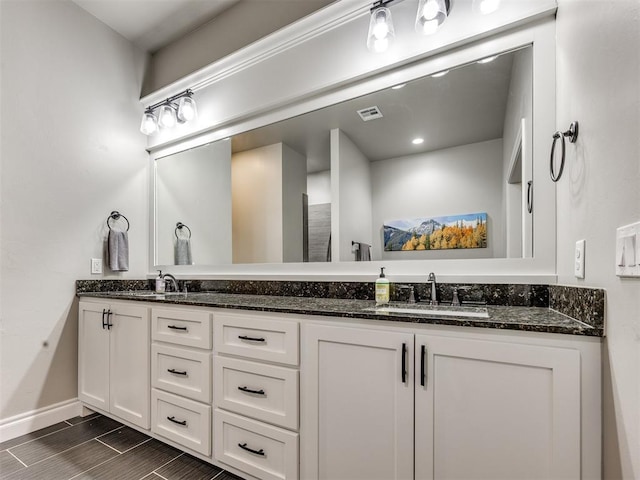 4000 Timber Creek Way, Moore, OK 73165 - full bathroom with double vanity and baseboards
