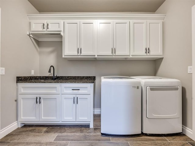 4000 Timber Creek Way, Moore, OK 73165 - laundry area with washer and dryer and cabinet space