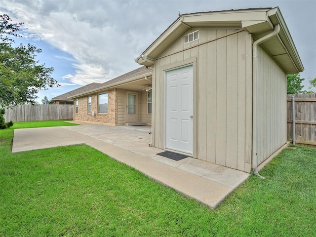 10808 Cheshire Ct, Yukon, OK 73099 - rear view of house featuring a patio area