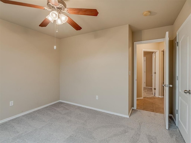 4513 SE 79th Ter, Oklahoma City, OK 73135 - carpeted spare room featuring ceiling fan and a smoke detector