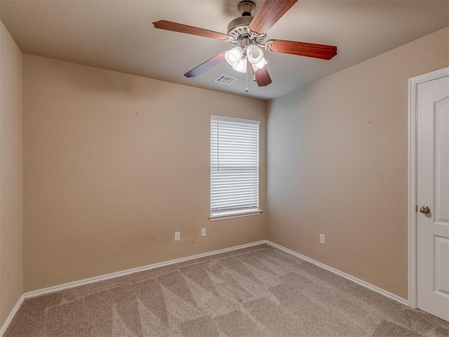 4513 SE 79th Ter, Oklahoma City, OK 73135 - unfurnished room featuring light carpet and a ceiling fan