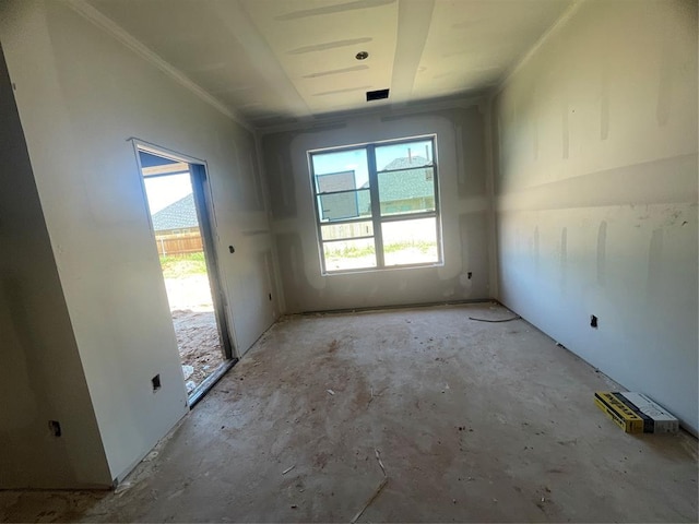 4912 Misty Wood Ln, Mustang, OK 73064 - spare room featuring crown molding