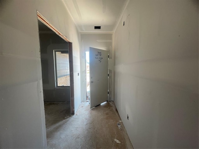 4912 Misty Wood Ln, Mustang, OK 73064 - hall with concrete flooring