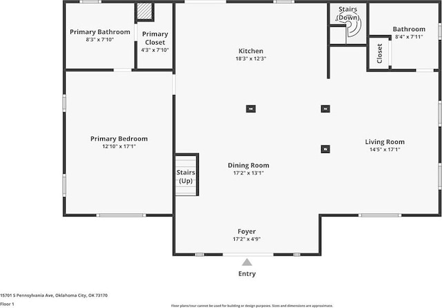 15701 S Pennsylvania Ave, Oklahoma City, OK 73170 - view of home floor plan