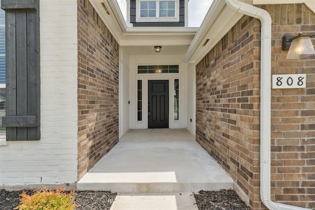 808 Scully Rd, Yukon, OK 73099 - property entrance featuring brick siding