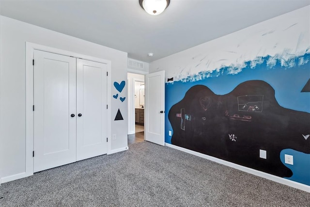 808 Scully Rd, Yukon, OK 73099 - unfurnished bedroom with carpet and a closet