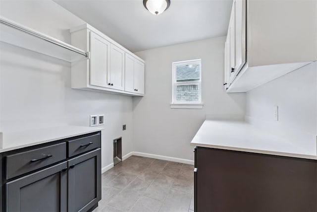 808 Scully Rd, Yukon, OK 73099 - washroom with cabinet space, hookup for a washing machine, and electric dryer hookup