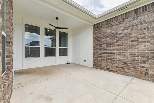 808 Scully Rd, Yukon, OK 73099 - view of patio with a ceiling fan