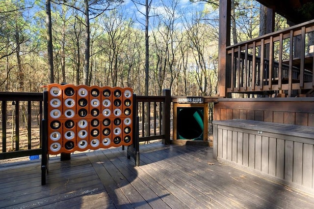123 Hemlock Grove Rd, Hochatown, OK 74728 - view of wooden terrace
