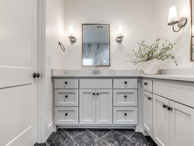 7308 Sunset Sail Ave, Edmond, OK 73034 - full bath with vanity and marble look tile flooring