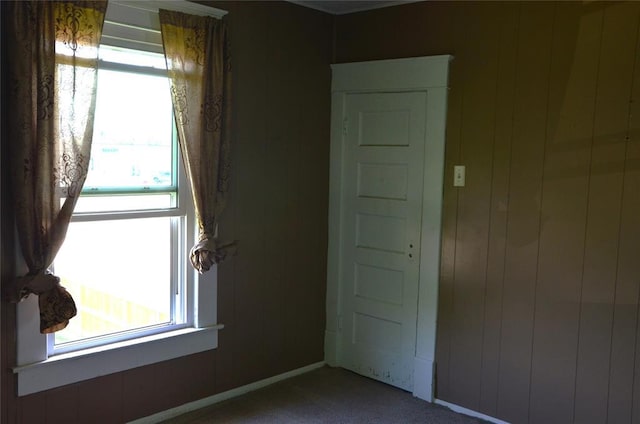 120 S Chickasaw Ave, Bartlesville, OK 74003 - empty room with carpet and wooden walls