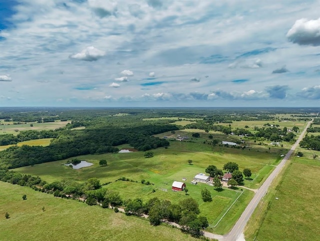 13902 Valley View Rd, Shawnee, OK 74804 - aerial view of property and surrounding area with rural landscape
