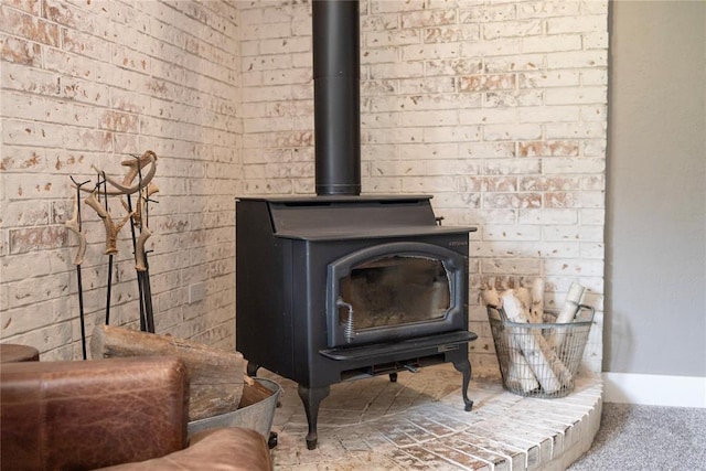 19277 E 1220th Rd, Sayre, OK 73662 - detailed view of a wood stove