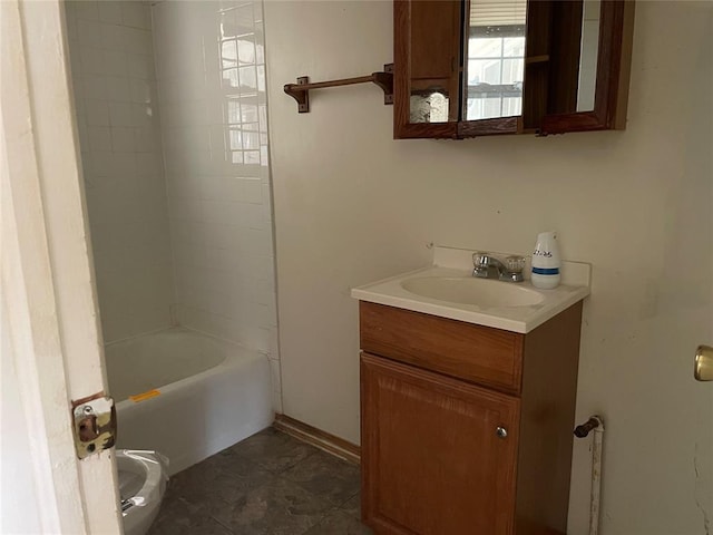 1333 Reid St, Seminole, OK 74868 - bathroom with vanity and tub / shower combination