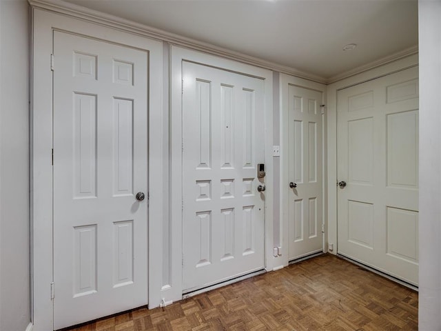 6432 Brandywine Ln, Oklahoma City, OK 73116 - foyer entrance featuring ornamental molding