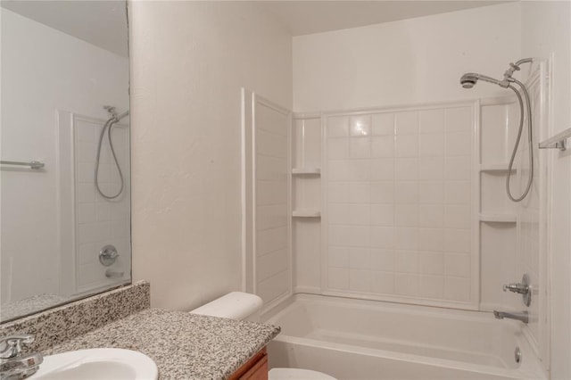 2412 NW 164th Ter, Edmond, OK 73013 - bathroom with vanity and shower / tub combination