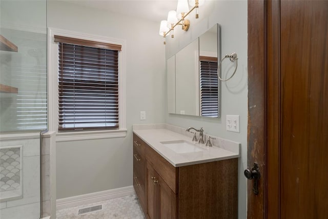217 NW 30th St, Oklahoma City, OK 73118 - bathroom featuring vanity and baseboards