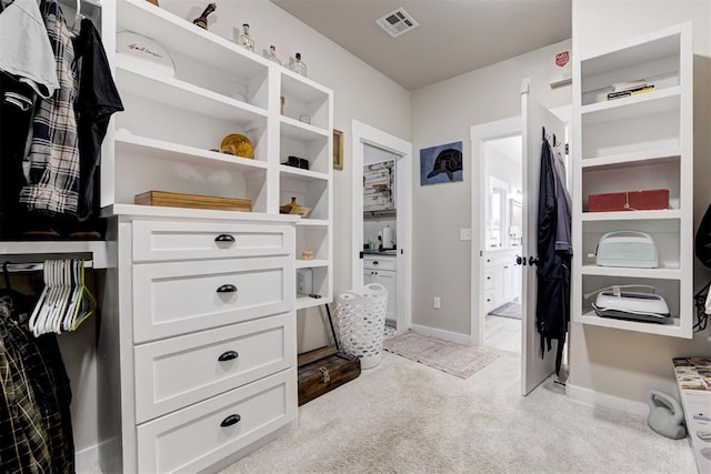 14716 Turkey Hills Rd, Newalla, OK 74857 - walk in closet with light colored carpet