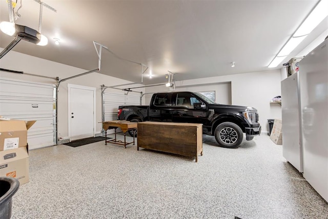 14716 Turkey Hills Rd, Newalla, OK 74857 - garage with a garage door opener