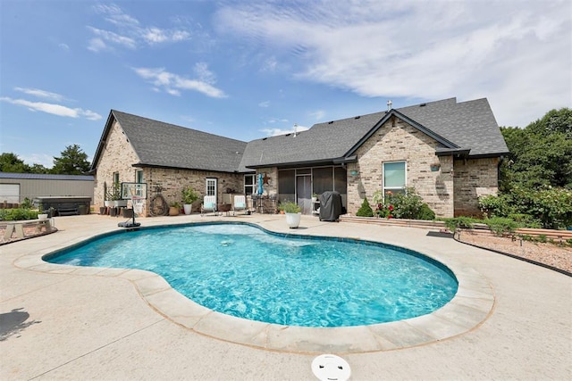 14716 Turkey Hills Rd, Newalla, OK 74857 - outdoor pool with a patio