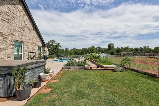 14716 Turkey Hills Rd, Newalla, OK 74857 - view of yard with a vegetable garden