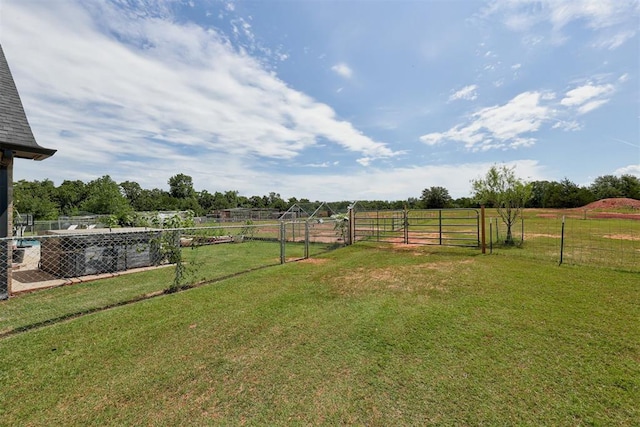 14716 Turkey Hills Rd, Newalla, OK 74857 - view of yard featuring a gate and a view of countryside