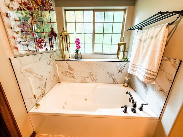 16721 Village Garden Dr, Edmond, OK 73012 - full bath featuring a tub with jets
