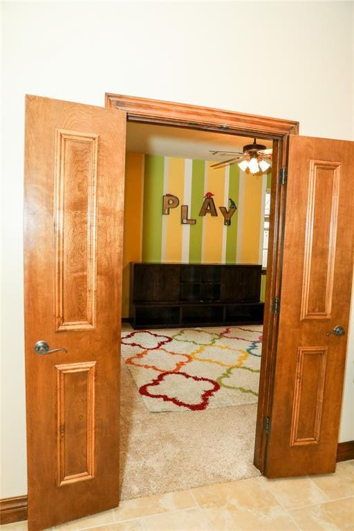 16721 Village Garden Dr, Edmond, OK 73012 - unfurnished room featuring ceiling fan and carpet
