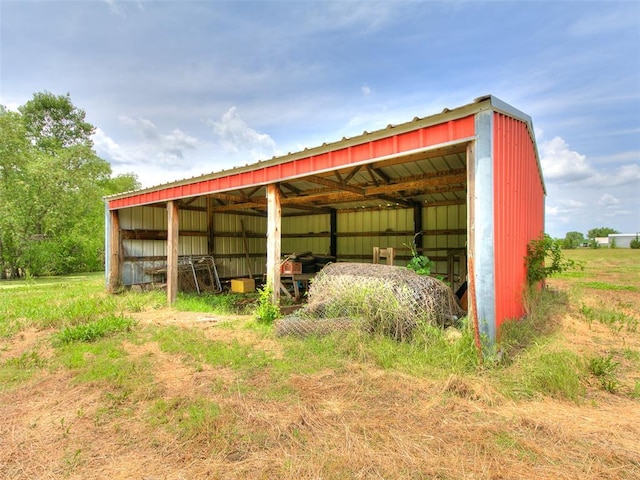 14601 Prairie Ln, Oklahoma City, OK 73165 - view of pole building with a carport