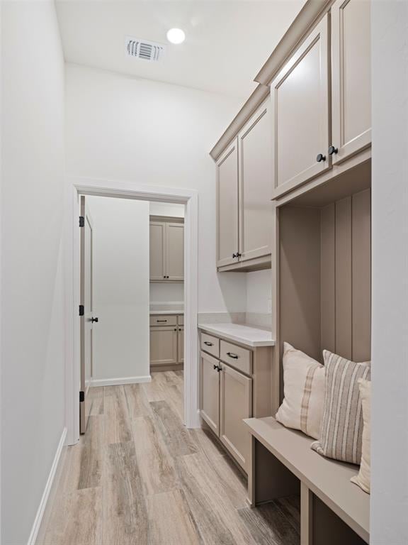 408 Nantucket Blvd, Norman, OK 73071 - mudroom featuring light wood finished floors and recessed lighting