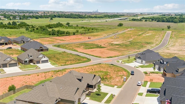 10413 SW 51st St, Mustang, OK 73064 - overview of rural landscape with nearby suburban area