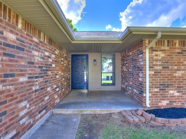 8317 Curtis Ter, Oklahoma City, OK 73132 - entrance to property with brick siding