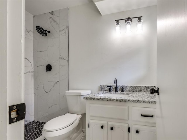 8317 Curtis Ter, Oklahoma City, OK 73132 - full bath featuring vanity and a marble finish shower
