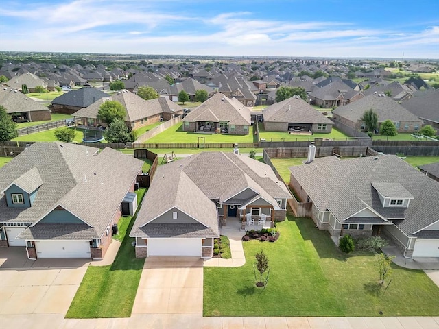 18716 Lazy Grove Dr, Edmond, OK 73012 - aerial perspective of suburban area