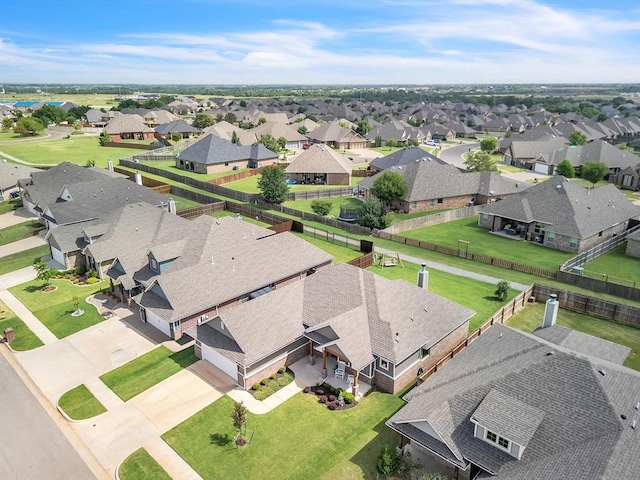 18716 Lazy Grove Dr, Edmond, OK 73012 - aerial perspective of suburban area