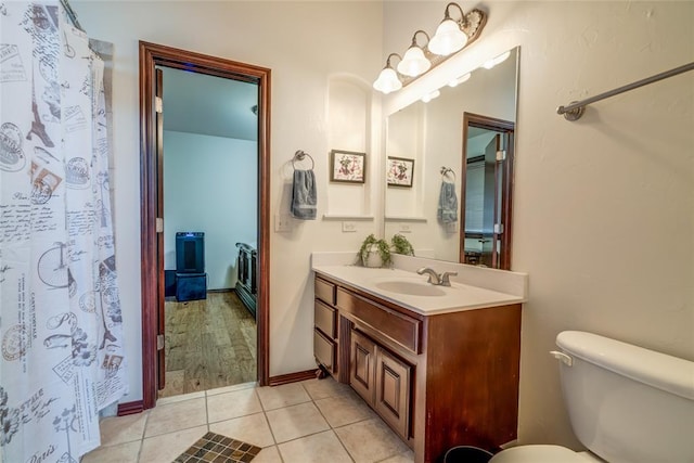 1704 NW 171st St, Edmond, OK 73012 - bathroom with vanity and tile patterned flooring