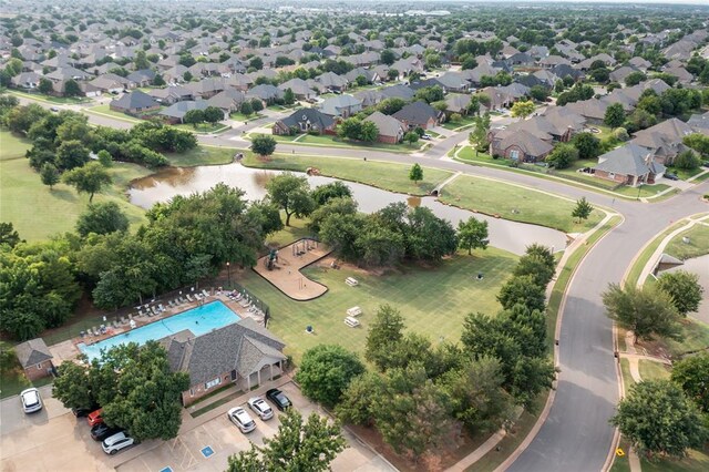 1704 NW 171st St, Edmond, OK 73012 - drone / aerial view of a nearby body of water