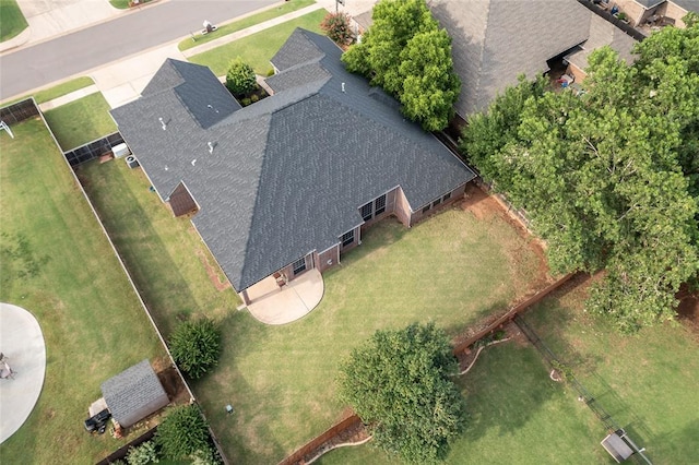1704 NW 171st St, Edmond, OK 73012 - view from above of property