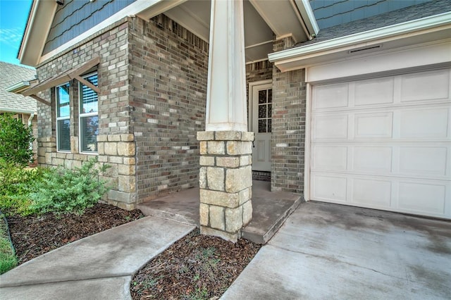 18445 Austin Pl, Edmond, OK 73012 - doorway to property with brick siding