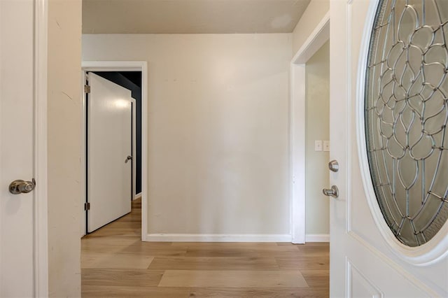 3725 N Grant Ave, Bethany, OK 73008 - entryway with light wood-style flooring and baseboards