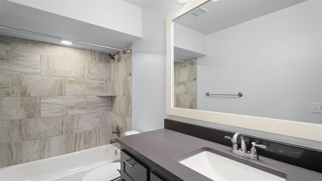 3021 NW 179th Ct, Edmond, OK 73012 - full bathroom featuring vanity and tub / shower combination