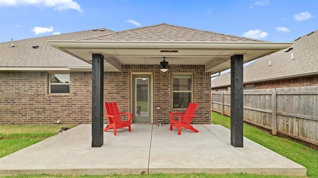 3021 NW 179th Ct, Edmond, OK 73012 - view of patio with ceiling fan